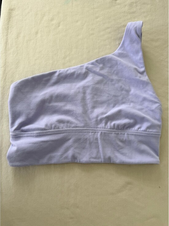 lululemon athletica Other - Lululemon One Shoulder Sports Bra Lavender Purple Size 6 Medium Support Yoga